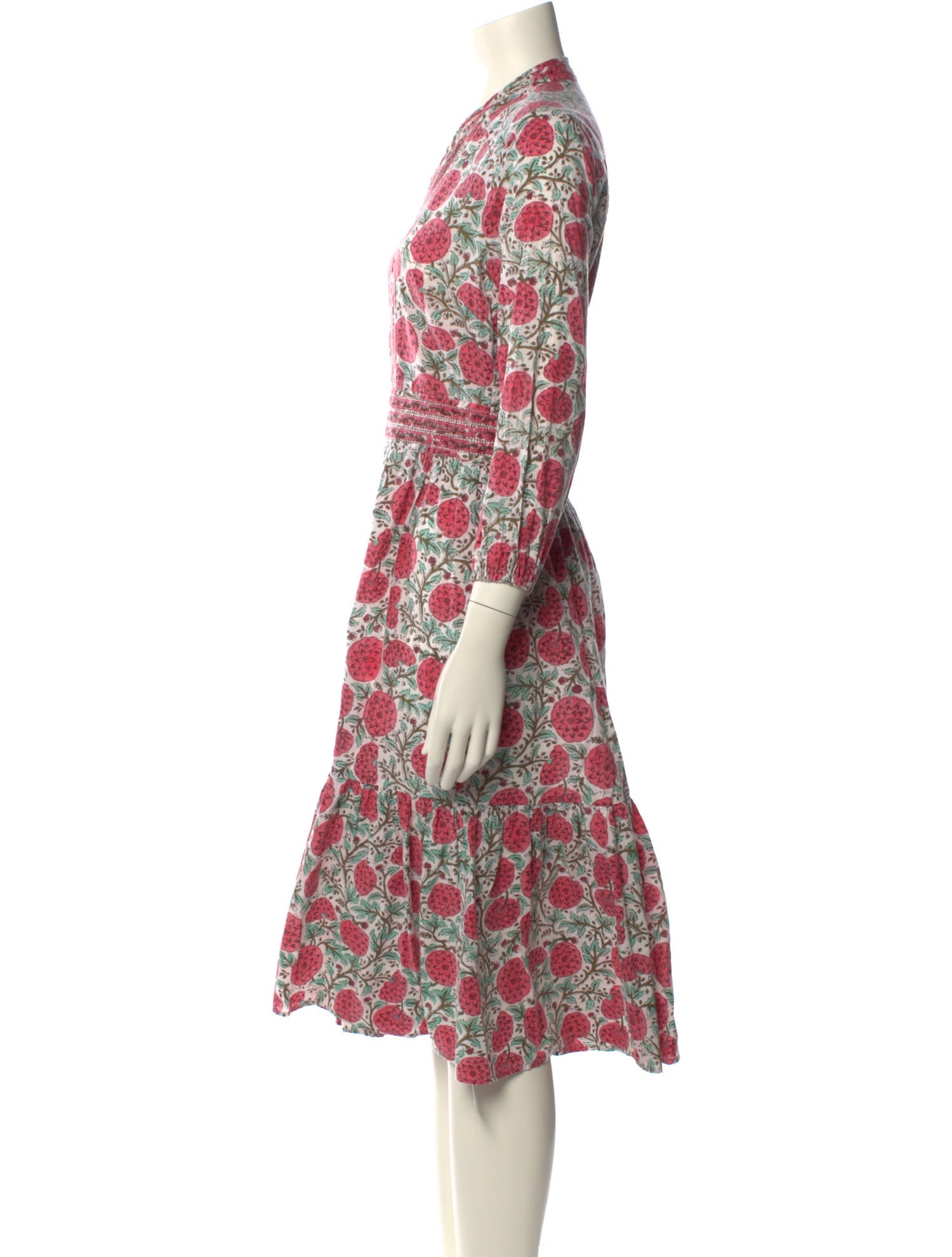 Aish Printed Midi Length Dress