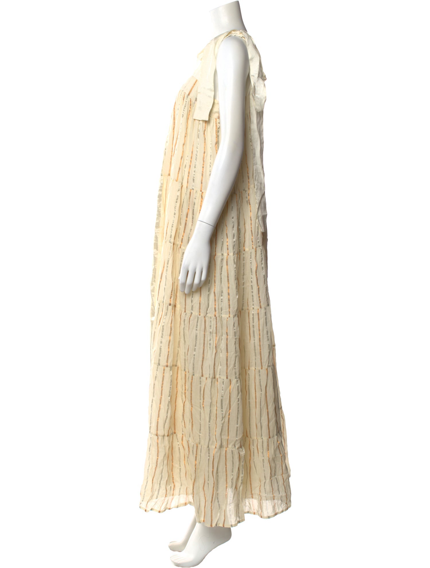 Aish Striped Long Dress