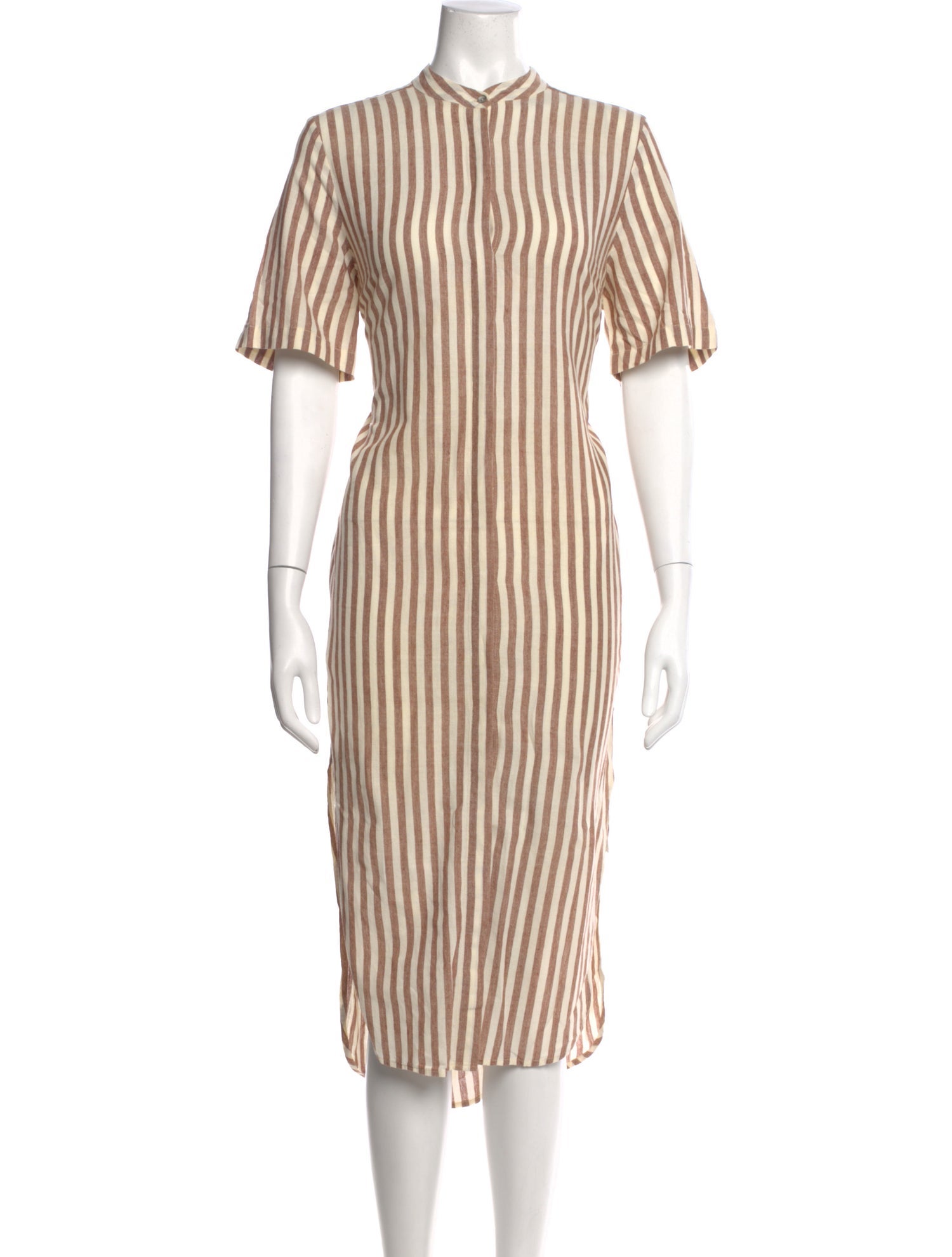 Aish Striped Midi Length Dress