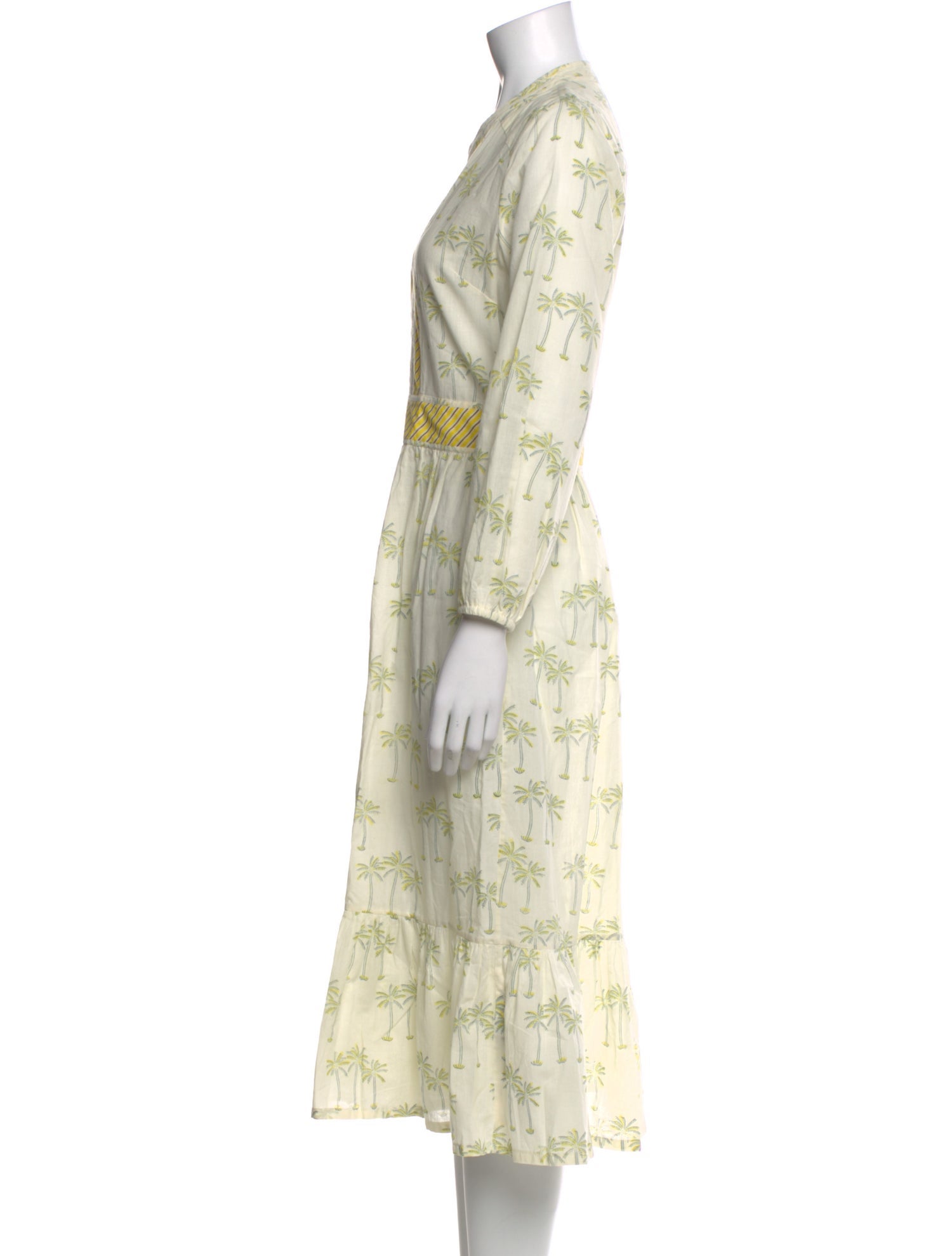 Aish Floral Print Knee-Length Dress
