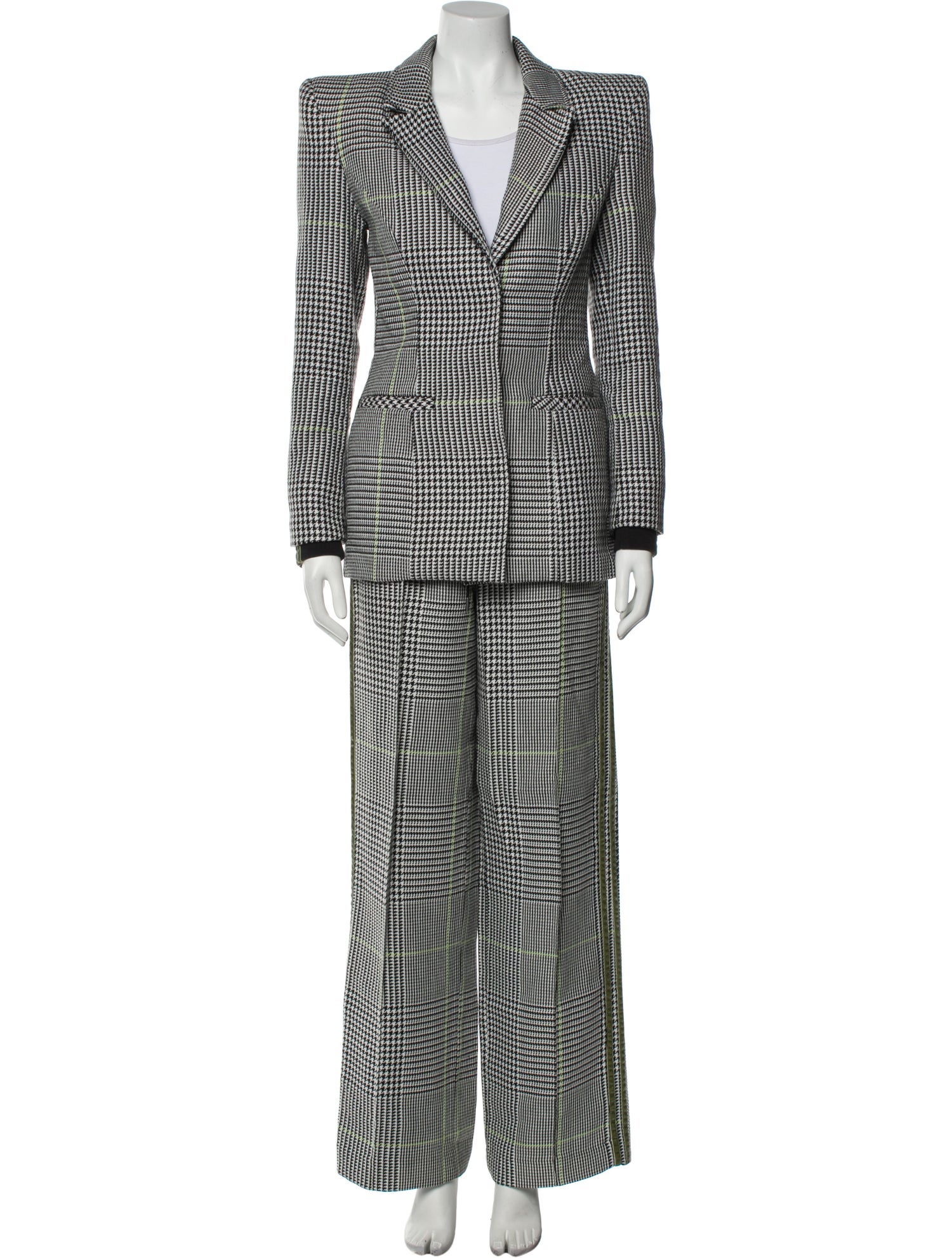 adidas x IVY PARK Houndstooth Print Embroidered Accent Pantsuit