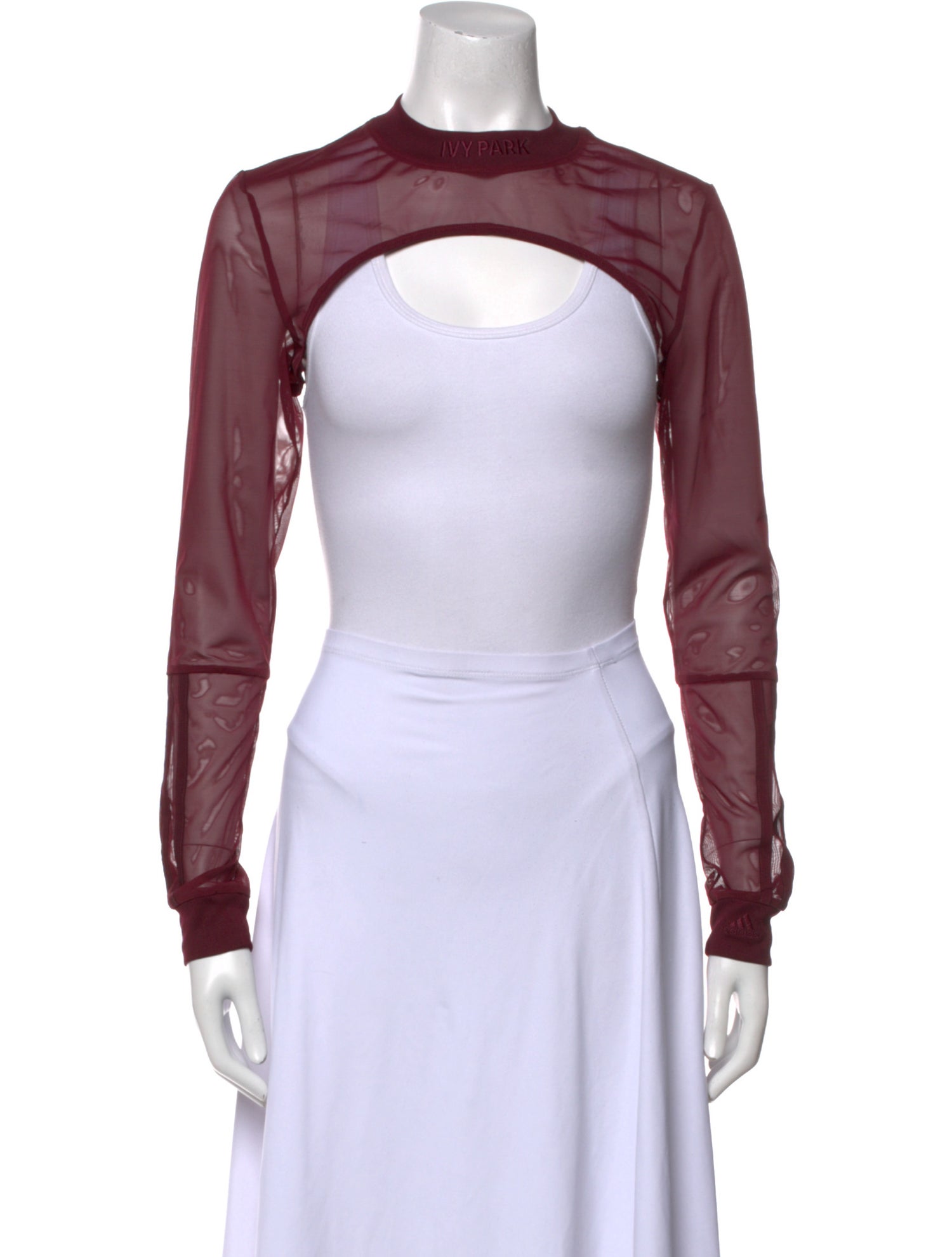 adidas x IVY PARK Mock Neck Long Sleeve Crop Top