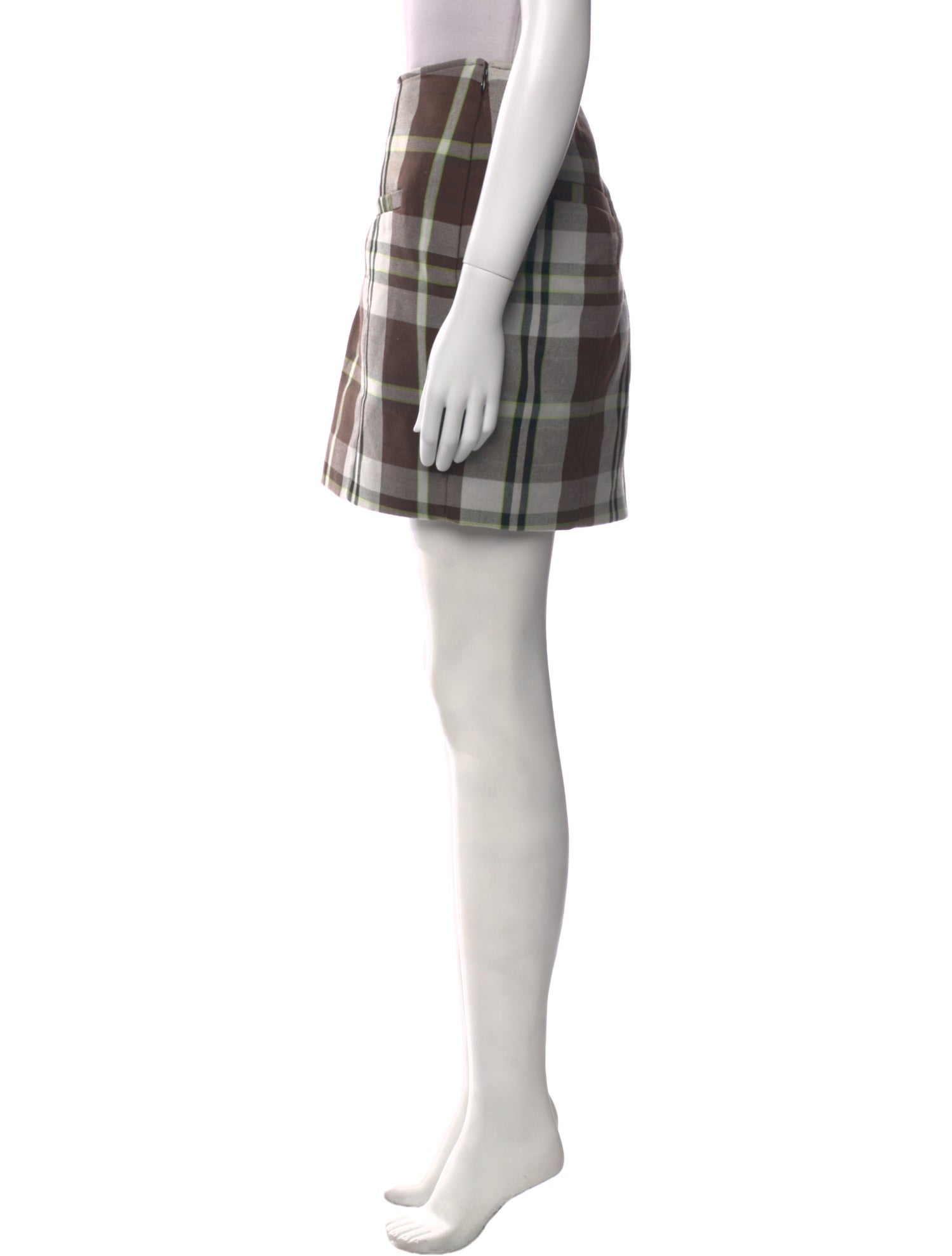 adidas x IVY PARK Plaid Print Mini Skirt