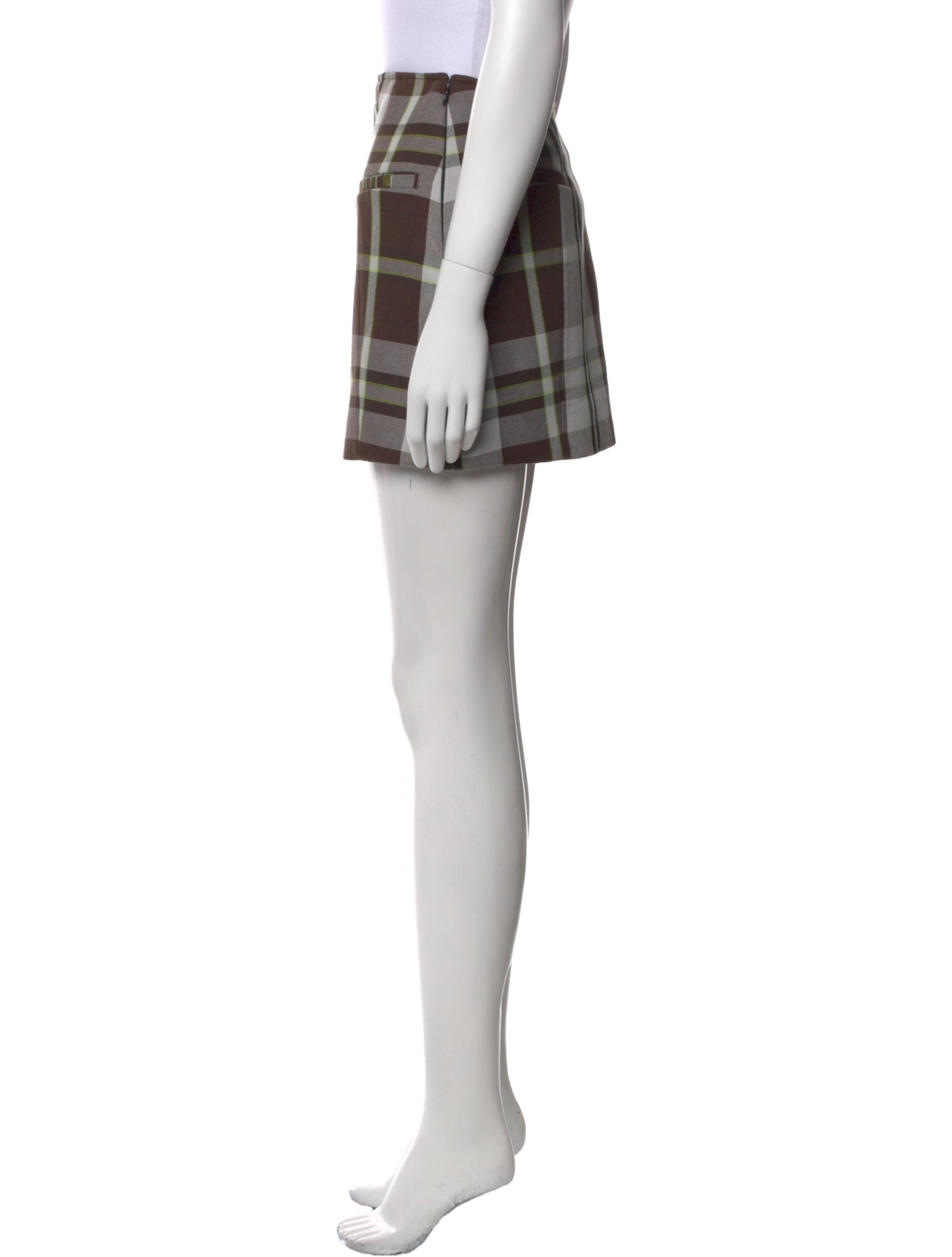 adidas x IVY PARK Plaid Print Mini Skirt