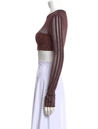 adidas x IVY PARK Printed Crew Neck Crop Top