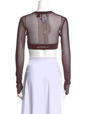 adidas x IVY PARK Printed Crew Neck Crop Top