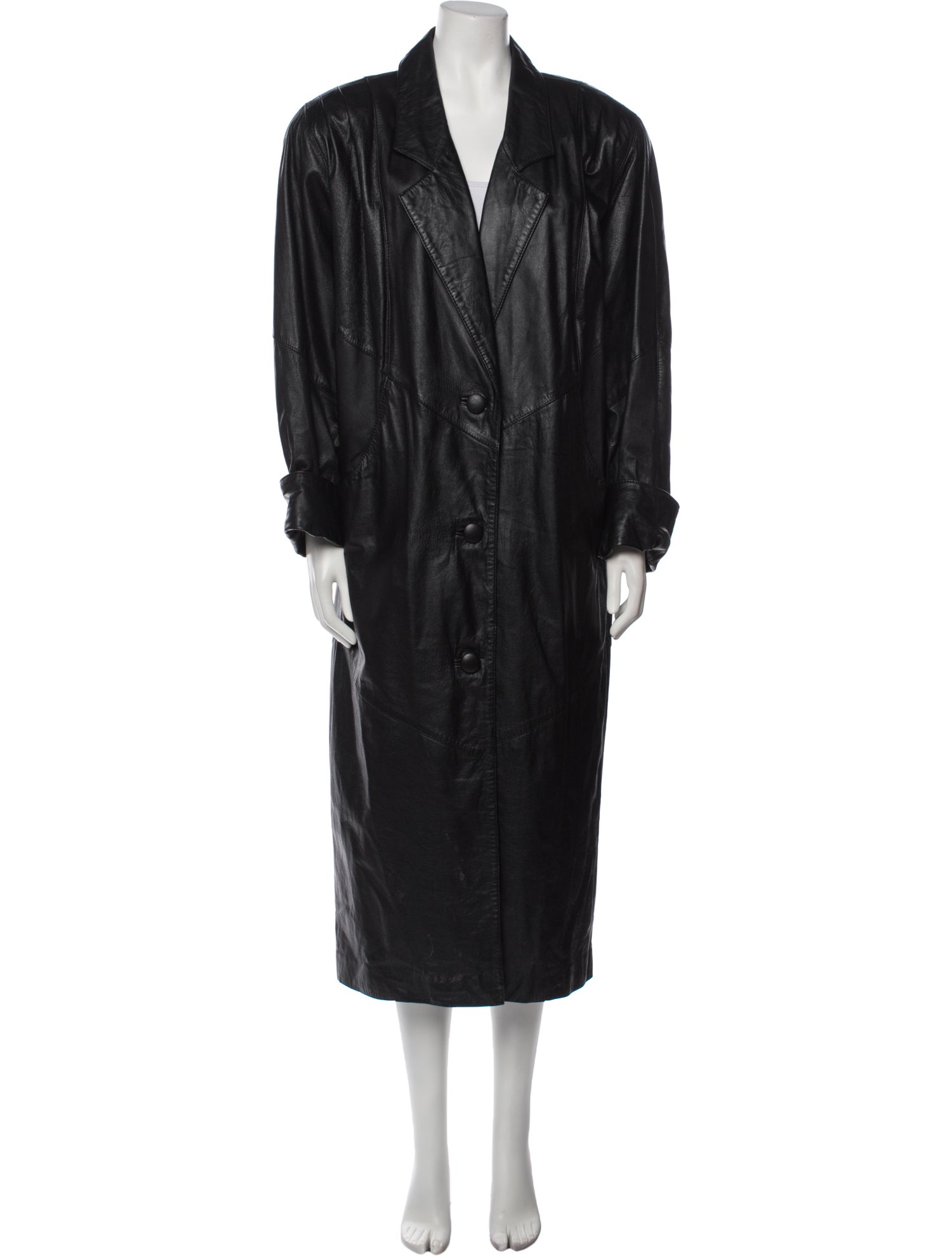 Avanti Leather Faux Fur Coat