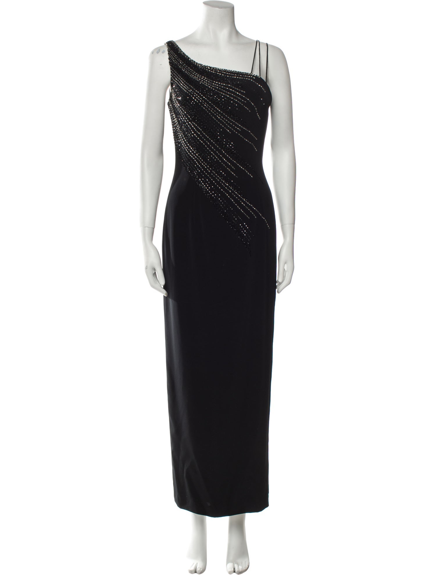 Avanti One-Shoulder Long Dress