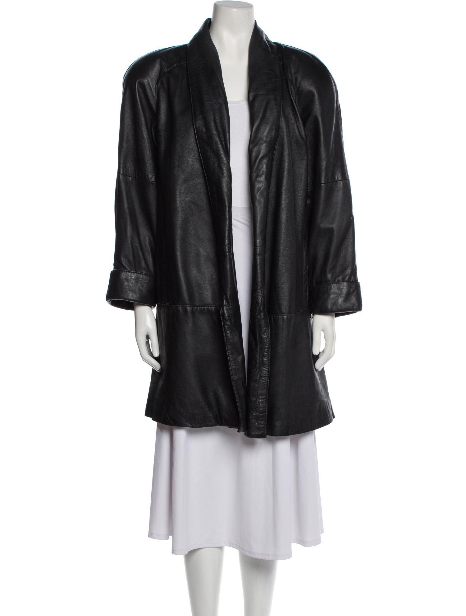 Avanti Leather Faux Fur Coat