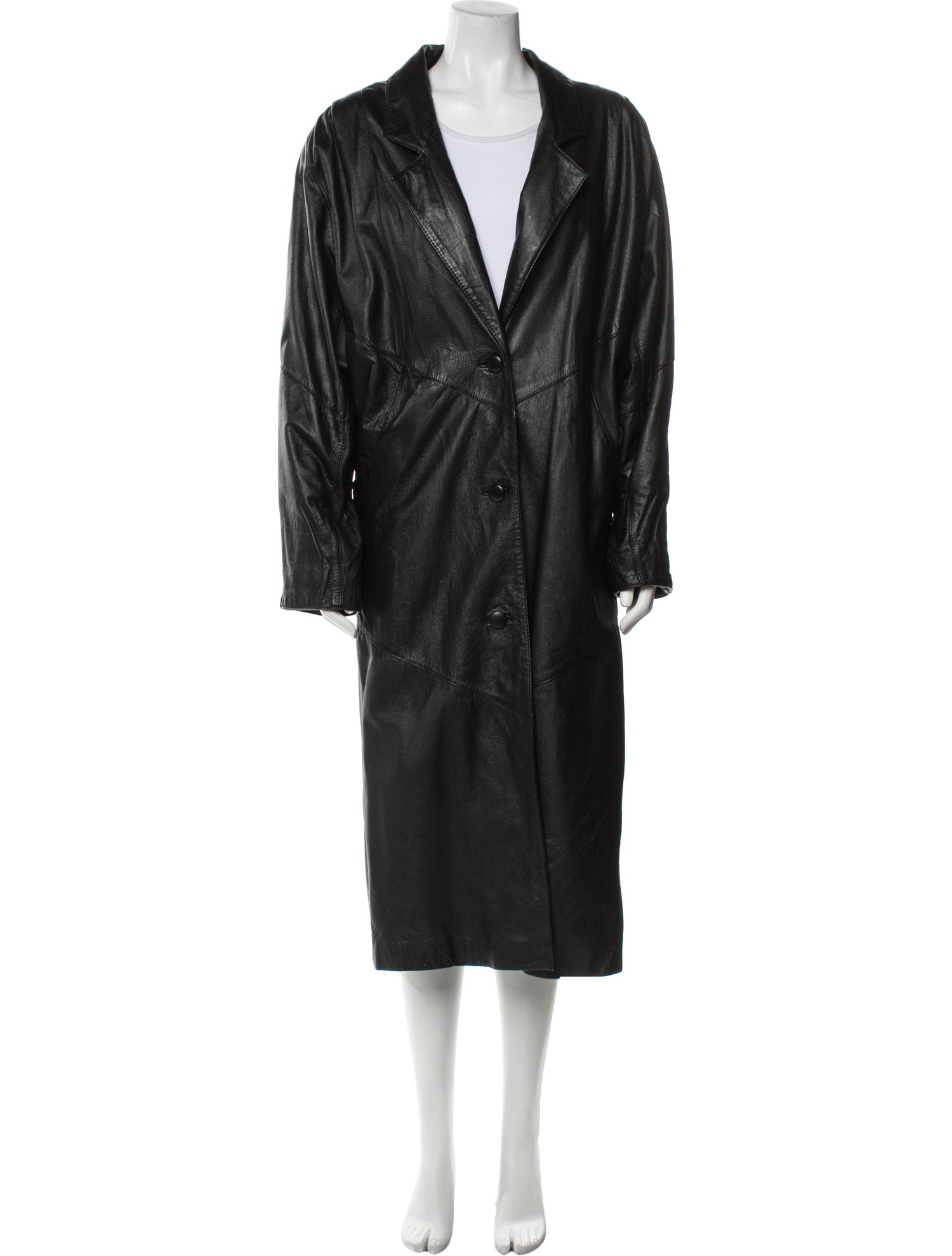 Avanti Leather Trench Coat