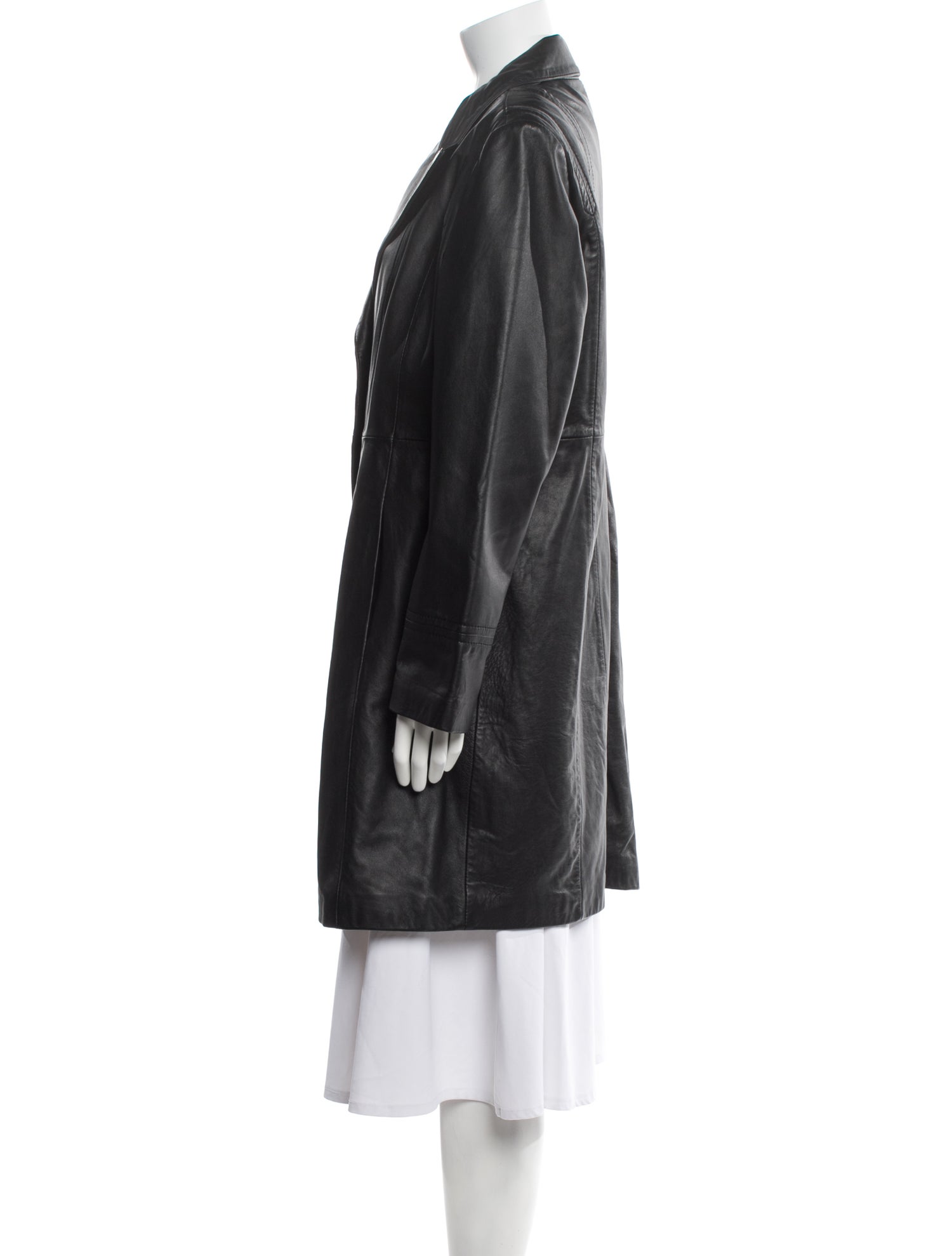 Avanti Leather Trench Coat