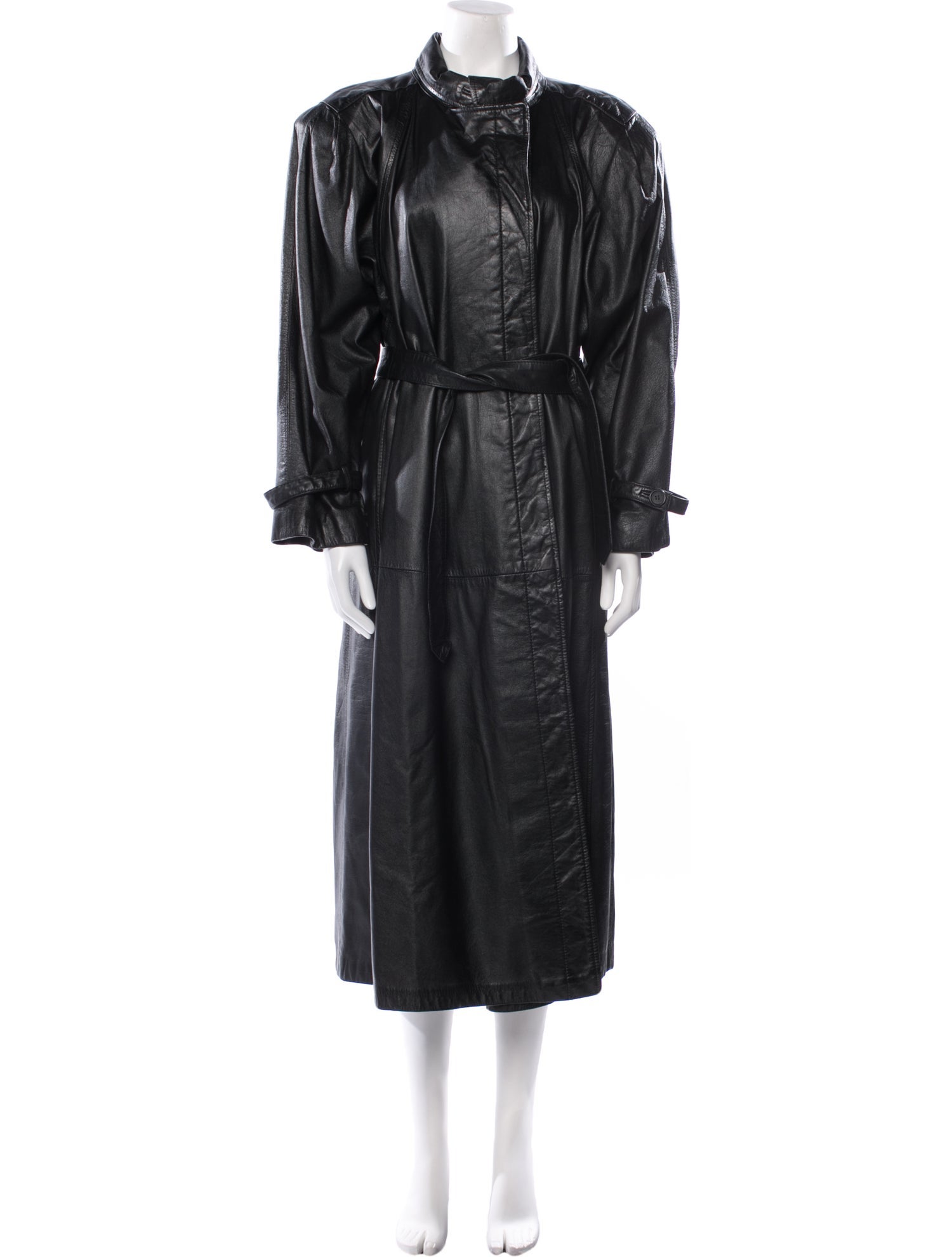 Avanti Leather Trench Coat