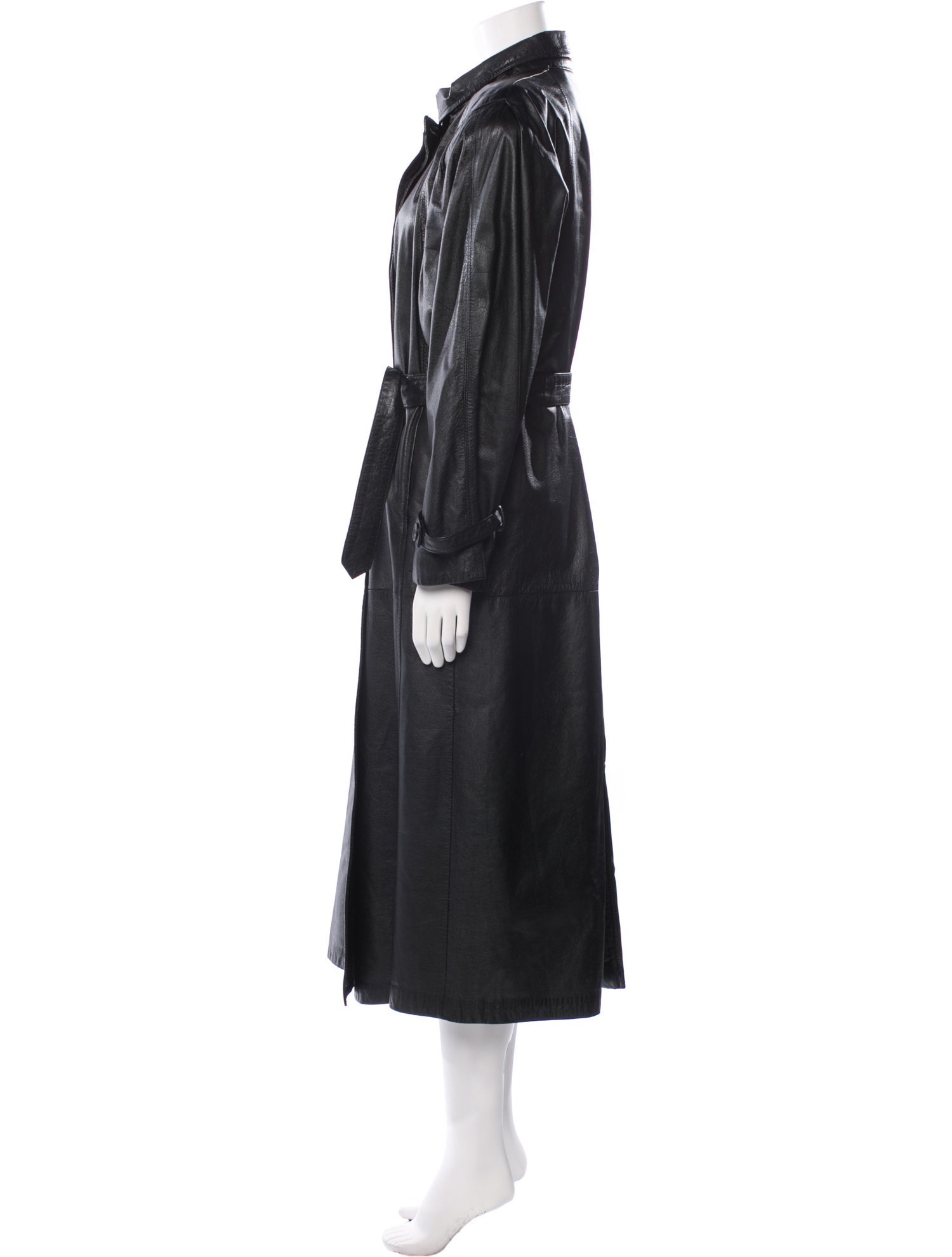 Avanti Leather Trench Coat