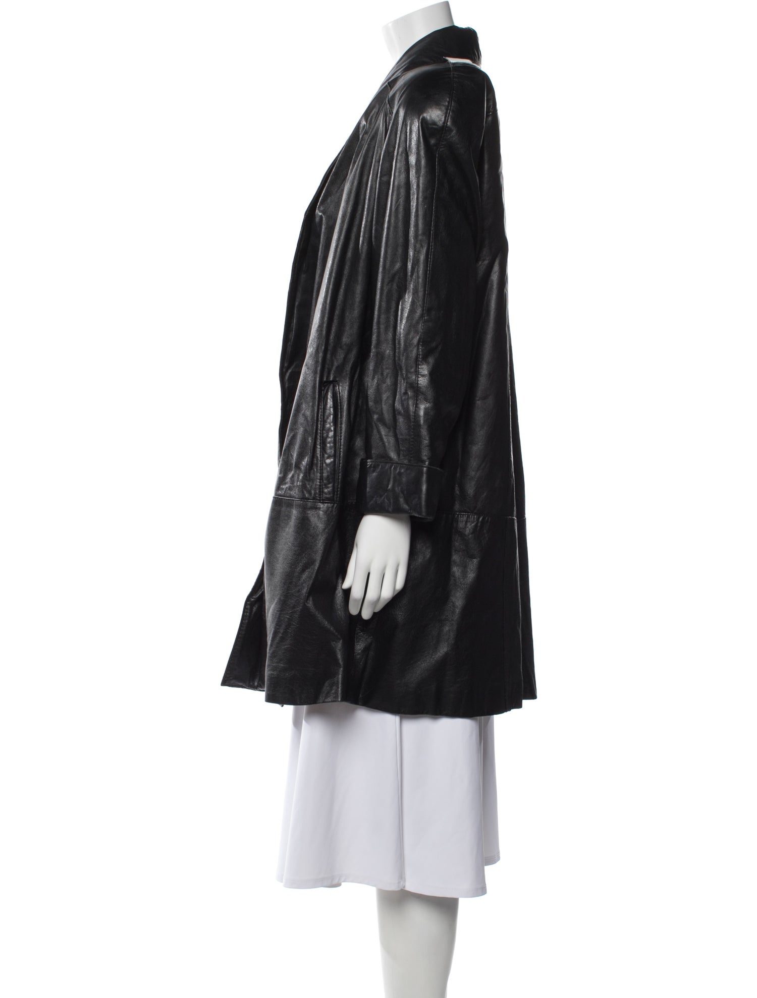 Avanti Leather Faux Fur Coat