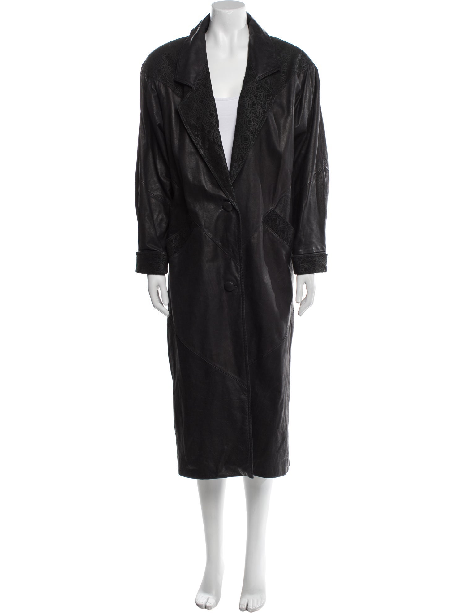 Avanti Leather Faux Fur Coat