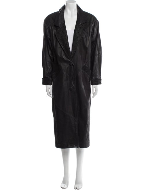 Avanti Leather Faux Fur Coat