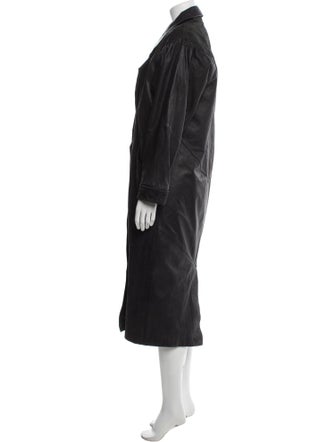 Avanti Leather Faux Fur Coat