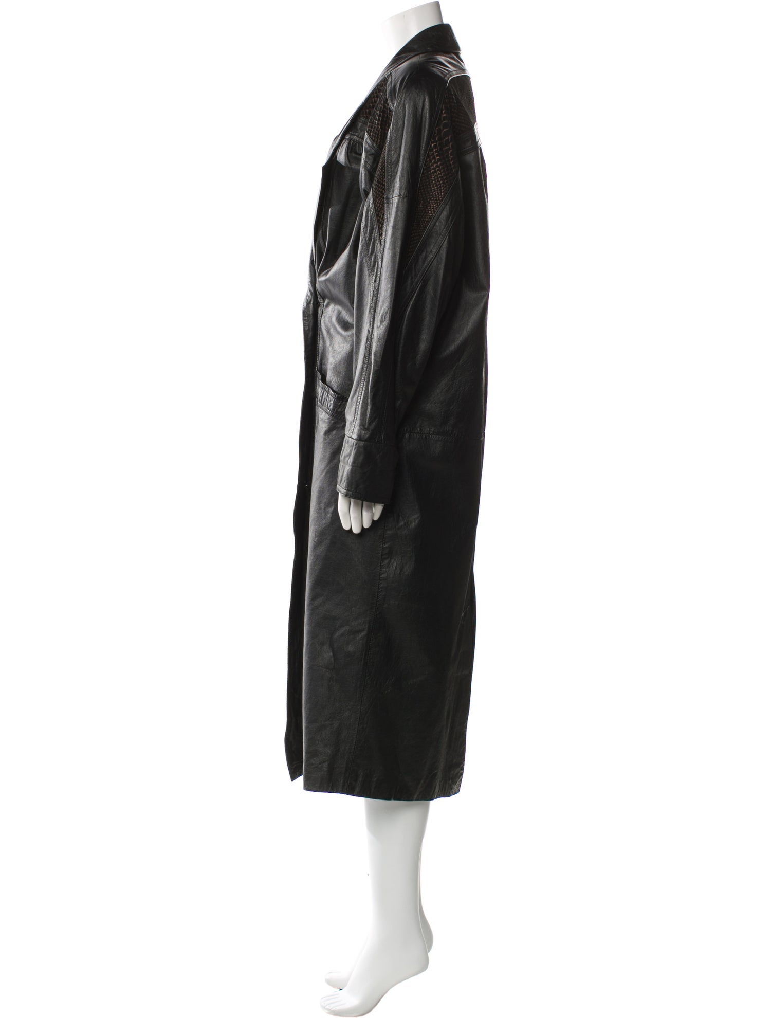 Avanti Leather Trench Coat