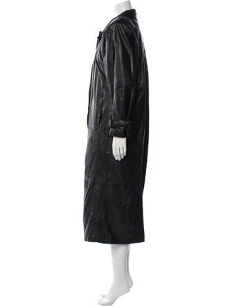 Avanti Leather Trench Coat