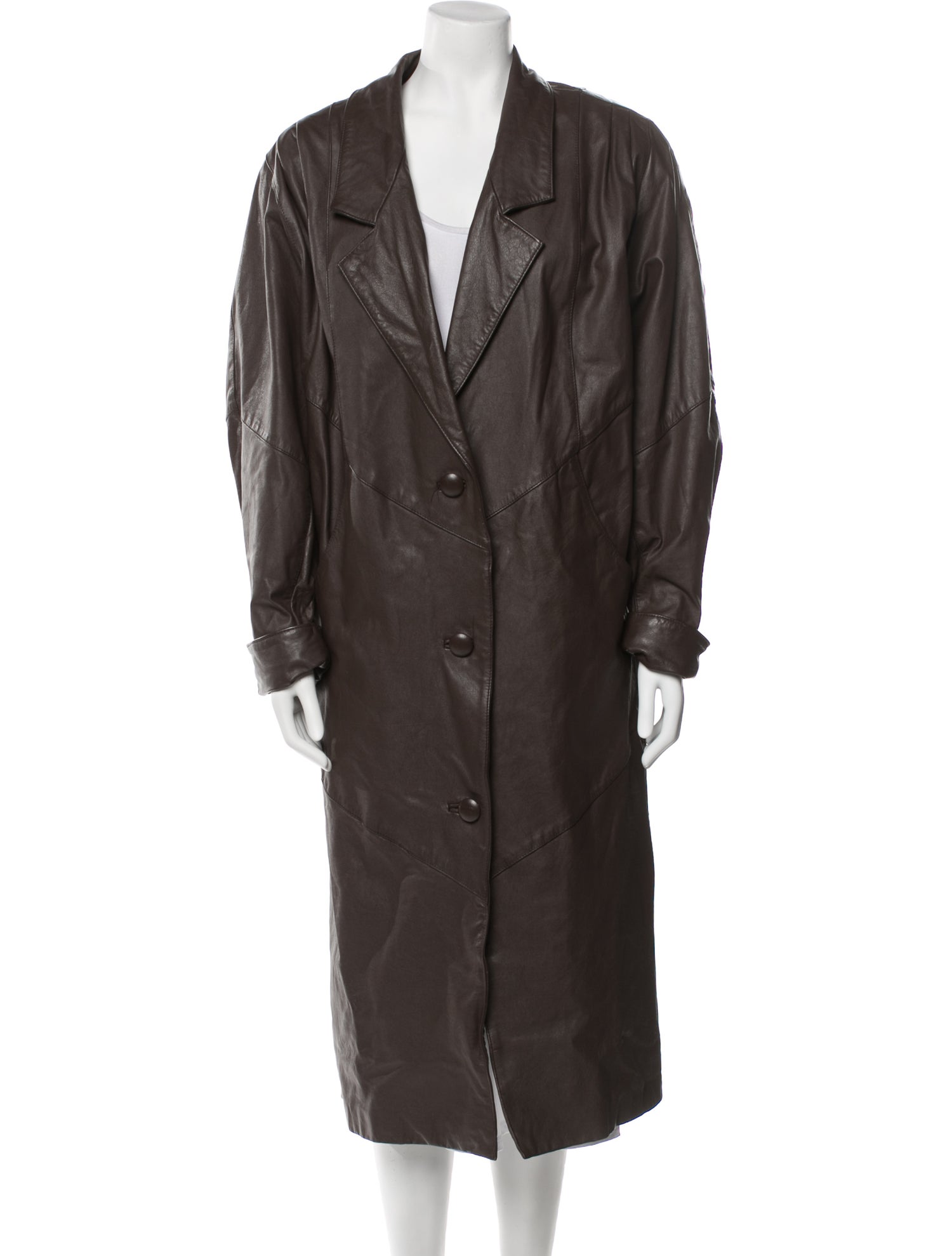 Avanti Leather Trench Coat
