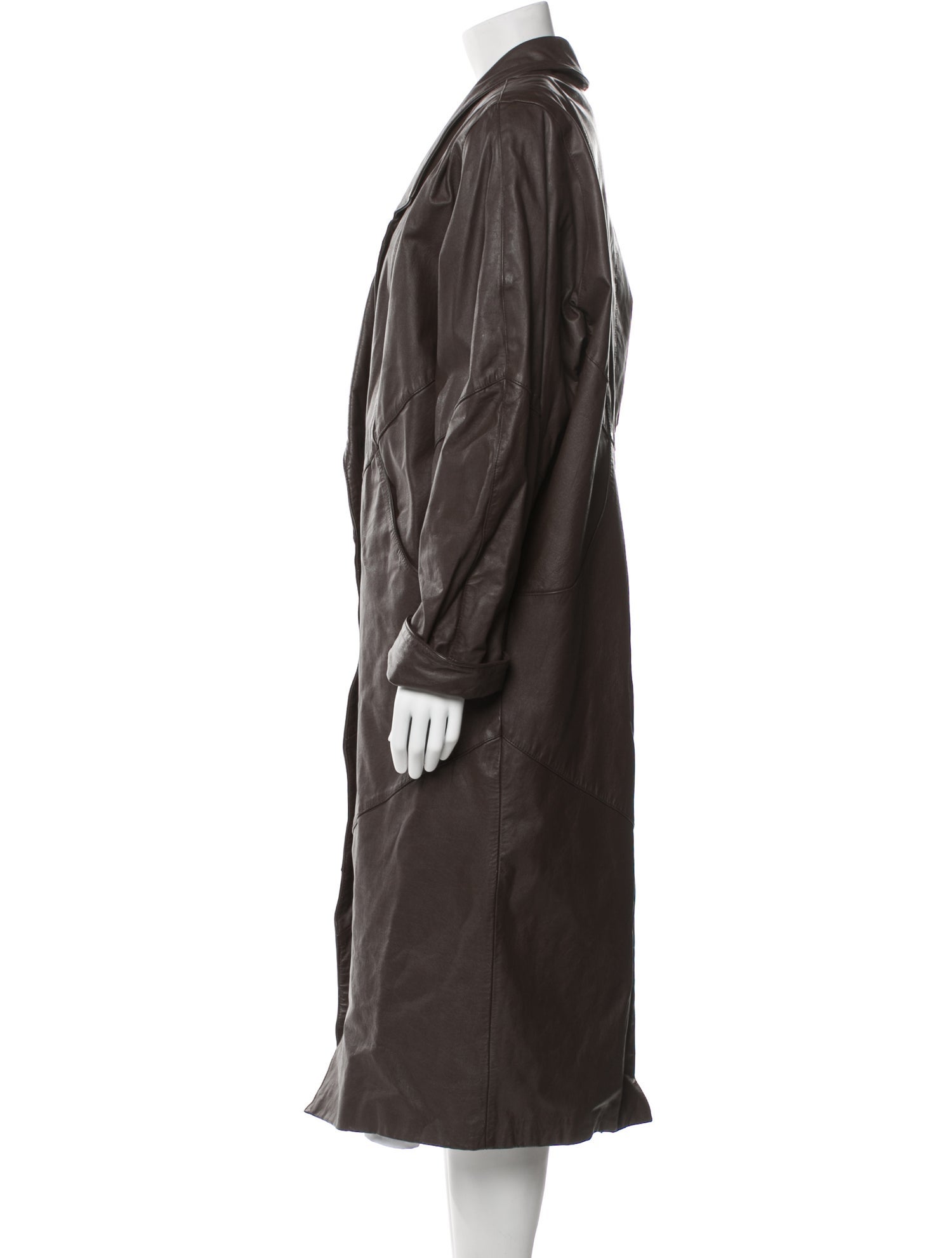 Avanti Leather Trench Coat