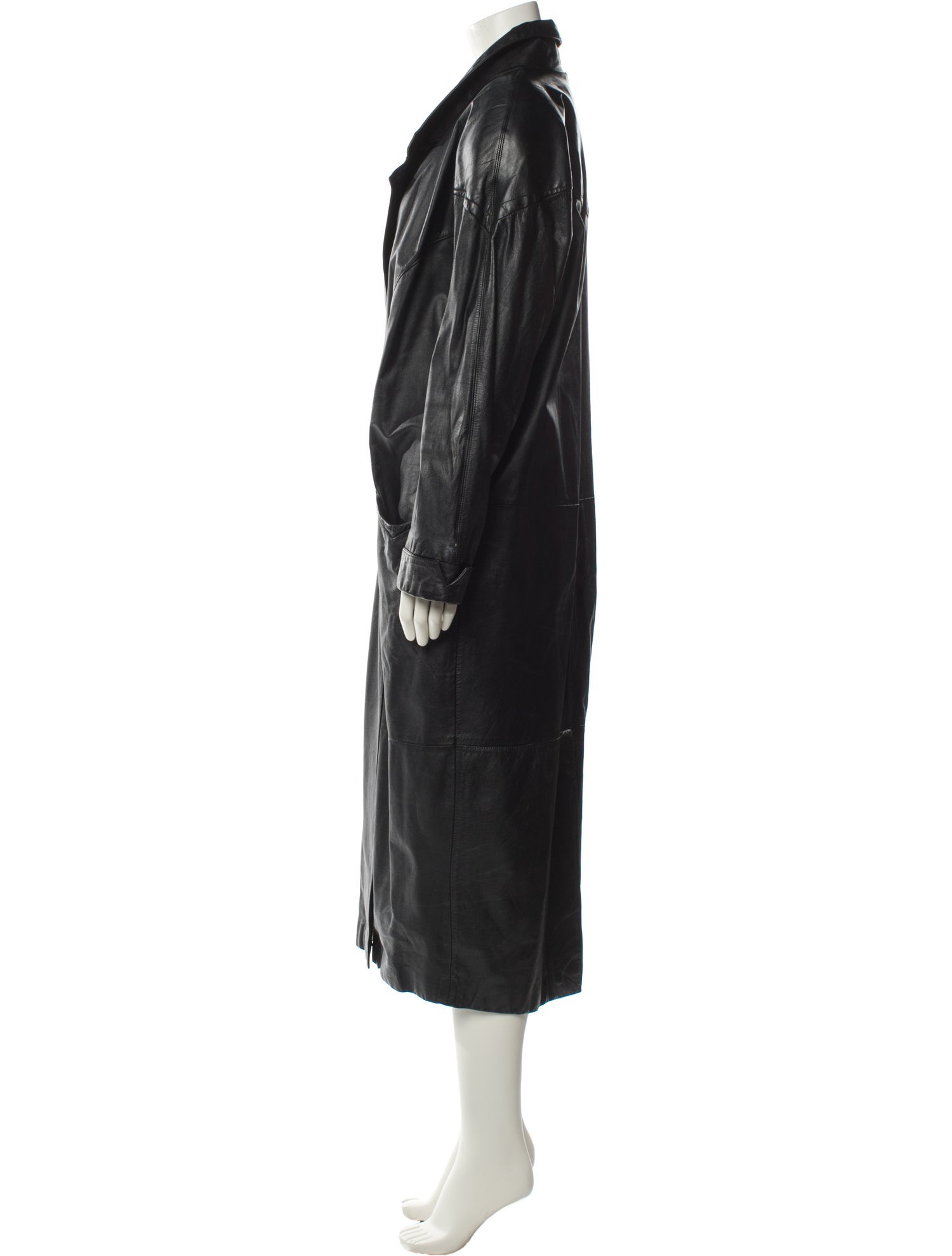 Avanti Leather Trench Coat