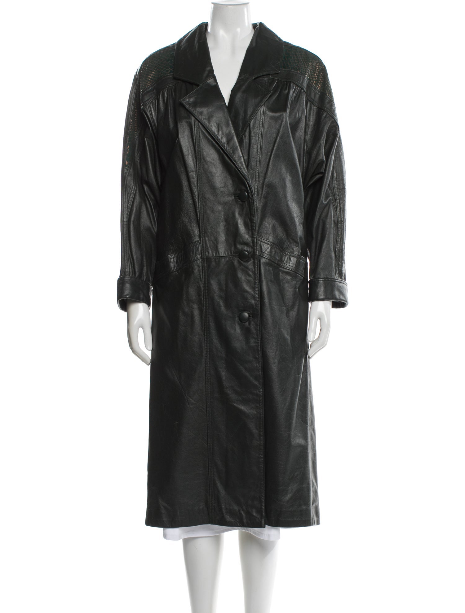 Avanti Leather Faux Fur Coat