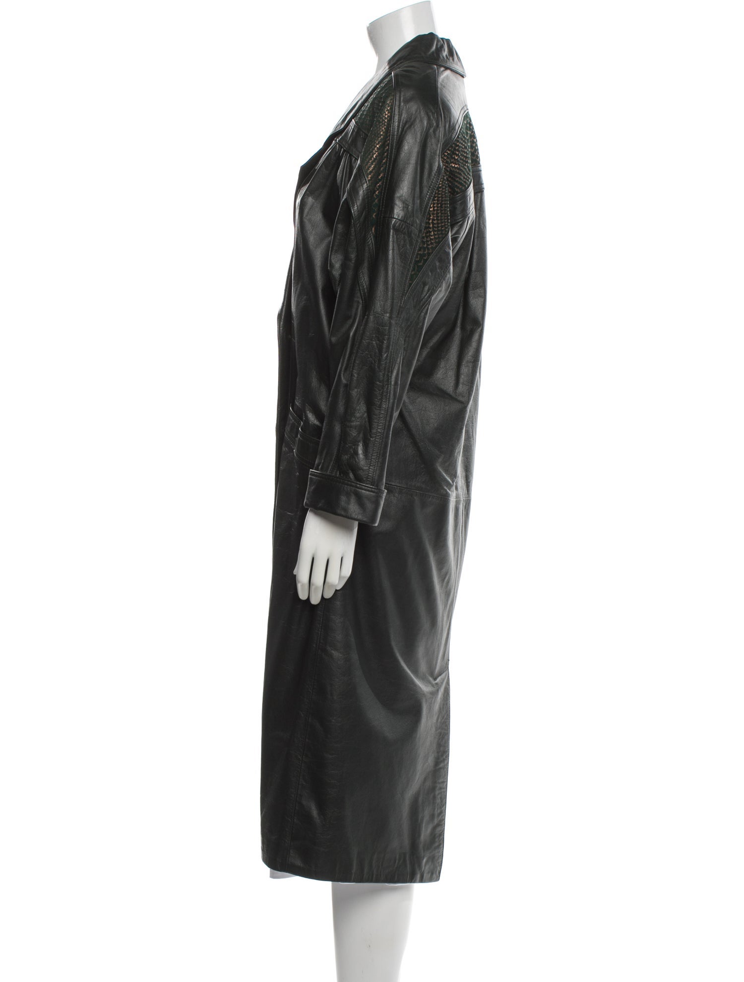 Avanti Leather Faux Fur Coat