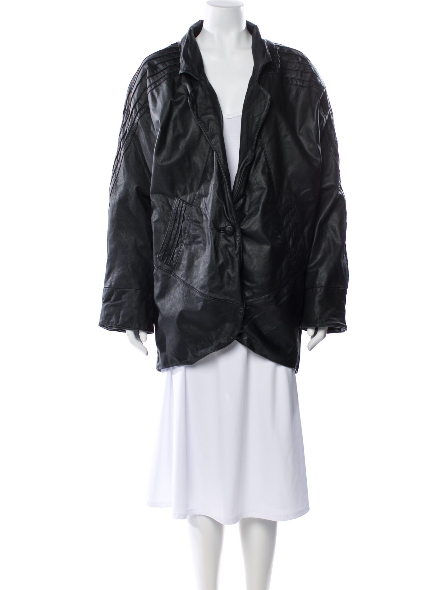 Avanti Leather Faux Fur Coat