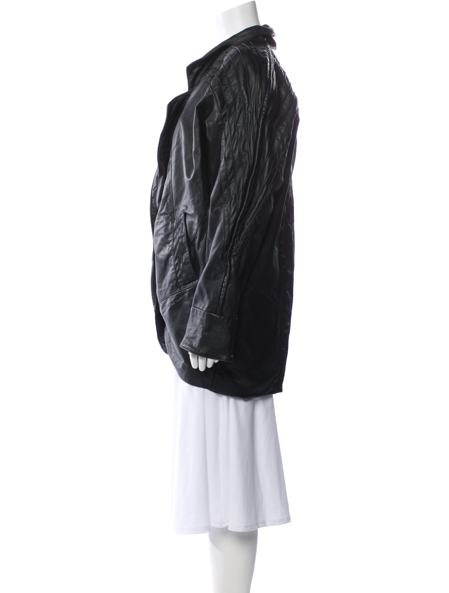 Avanti Leather Faux Fur Coat