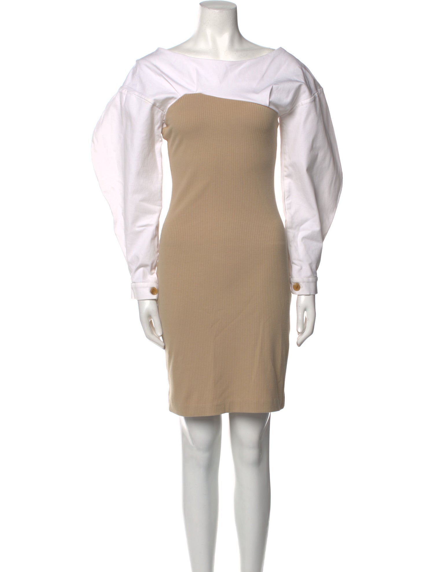 Aaizél Bateau Neckline Knee-Length Dress