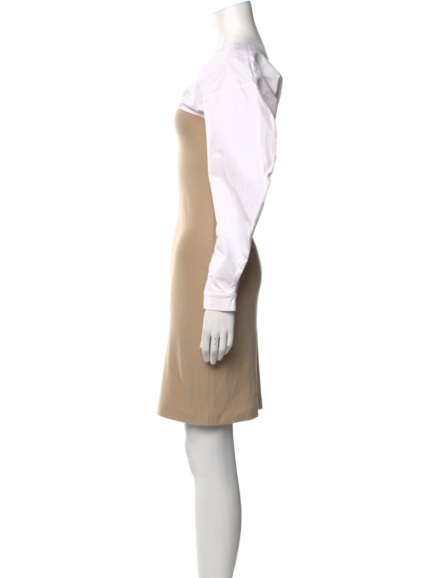 Aaizél Bateau Neckline Knee-Length Dress