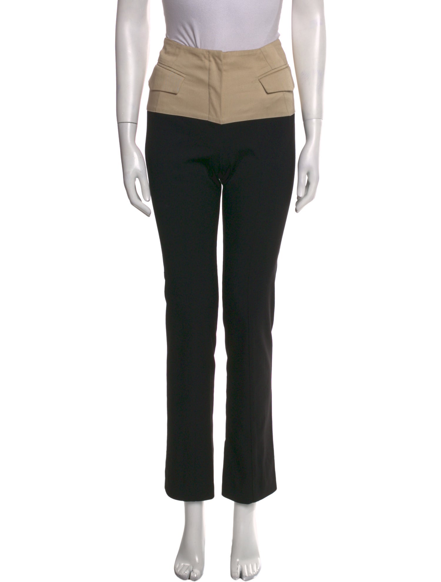 Aaizél Colorblock Pattern Straight Leg Pants