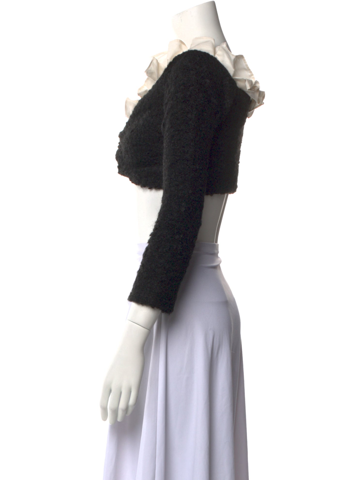 Aaizél Mohair V-Neck Crop Top