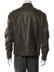 Ajmone Leather Moto Jacket