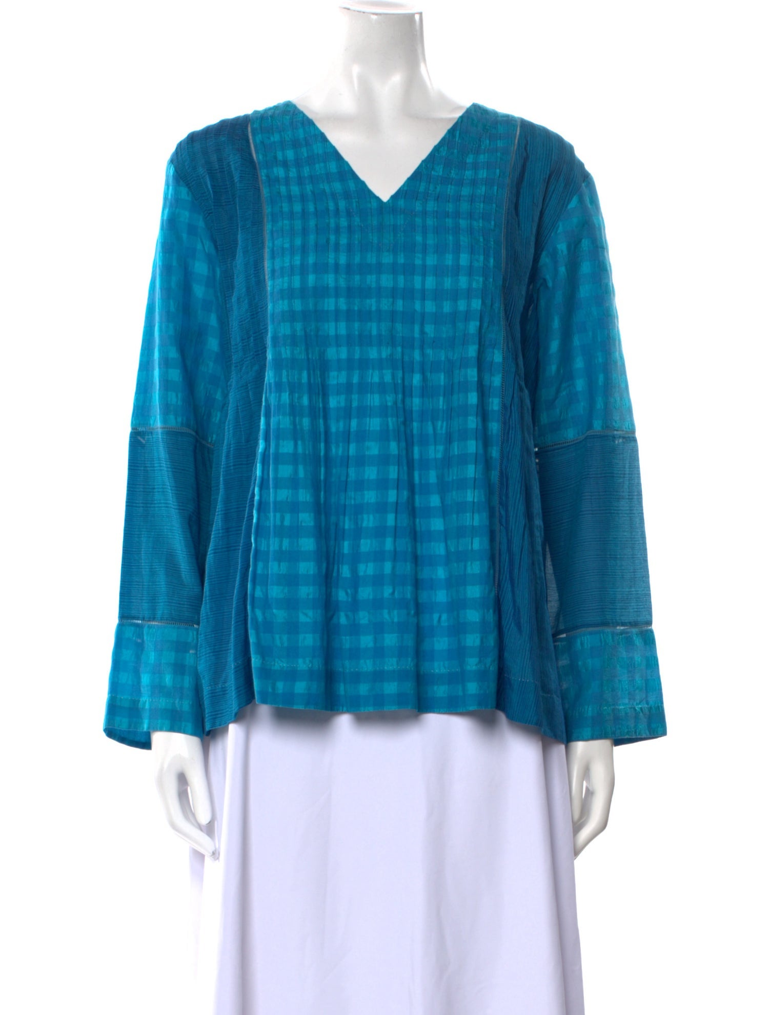 Eka Striped V-Neck Blouse w/ Tags