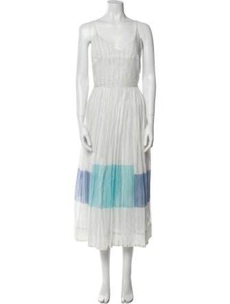 Eka Striped Midi Length Dress