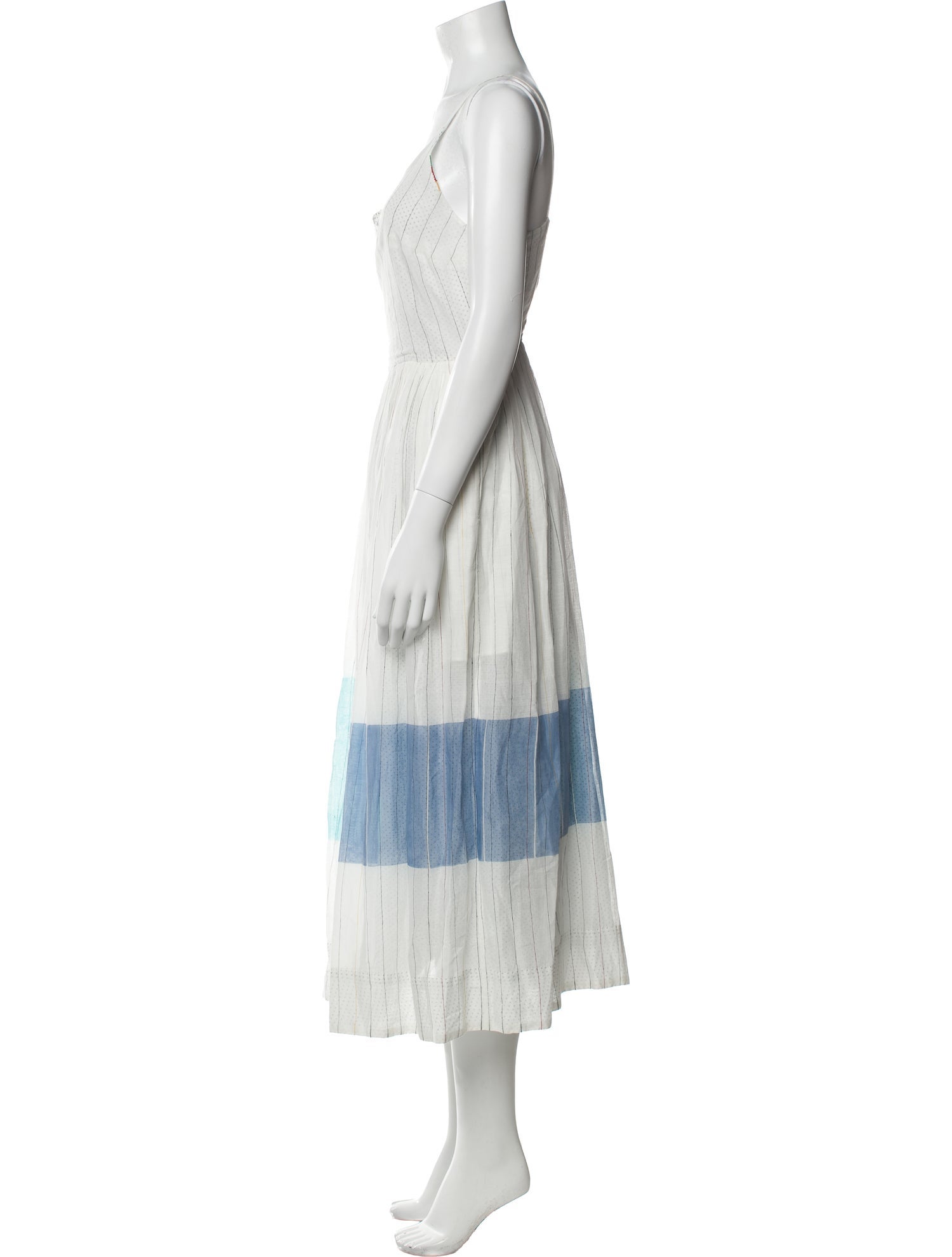 Eka Striped Midi Length Dress