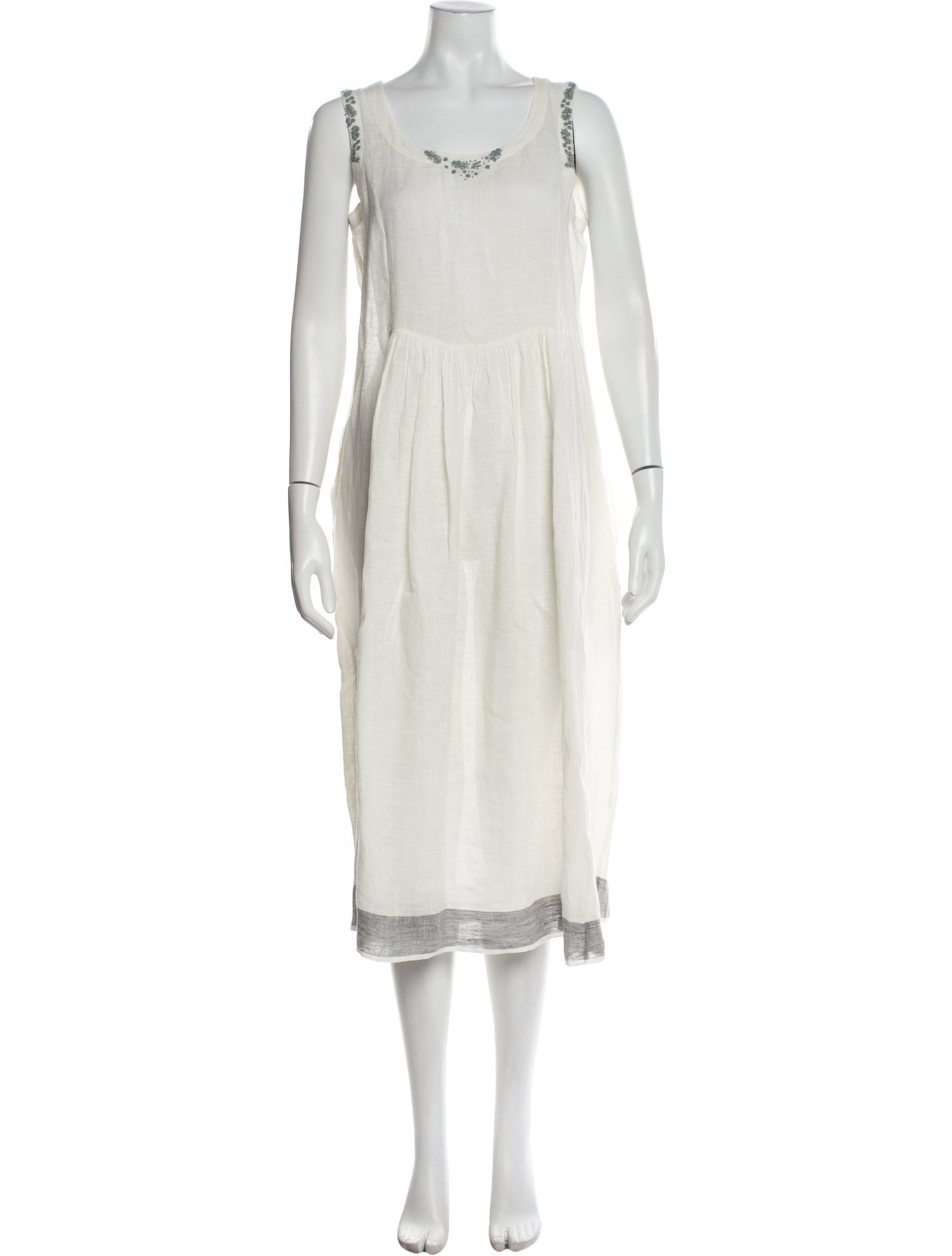 Eka Linen Midi Length Dress
