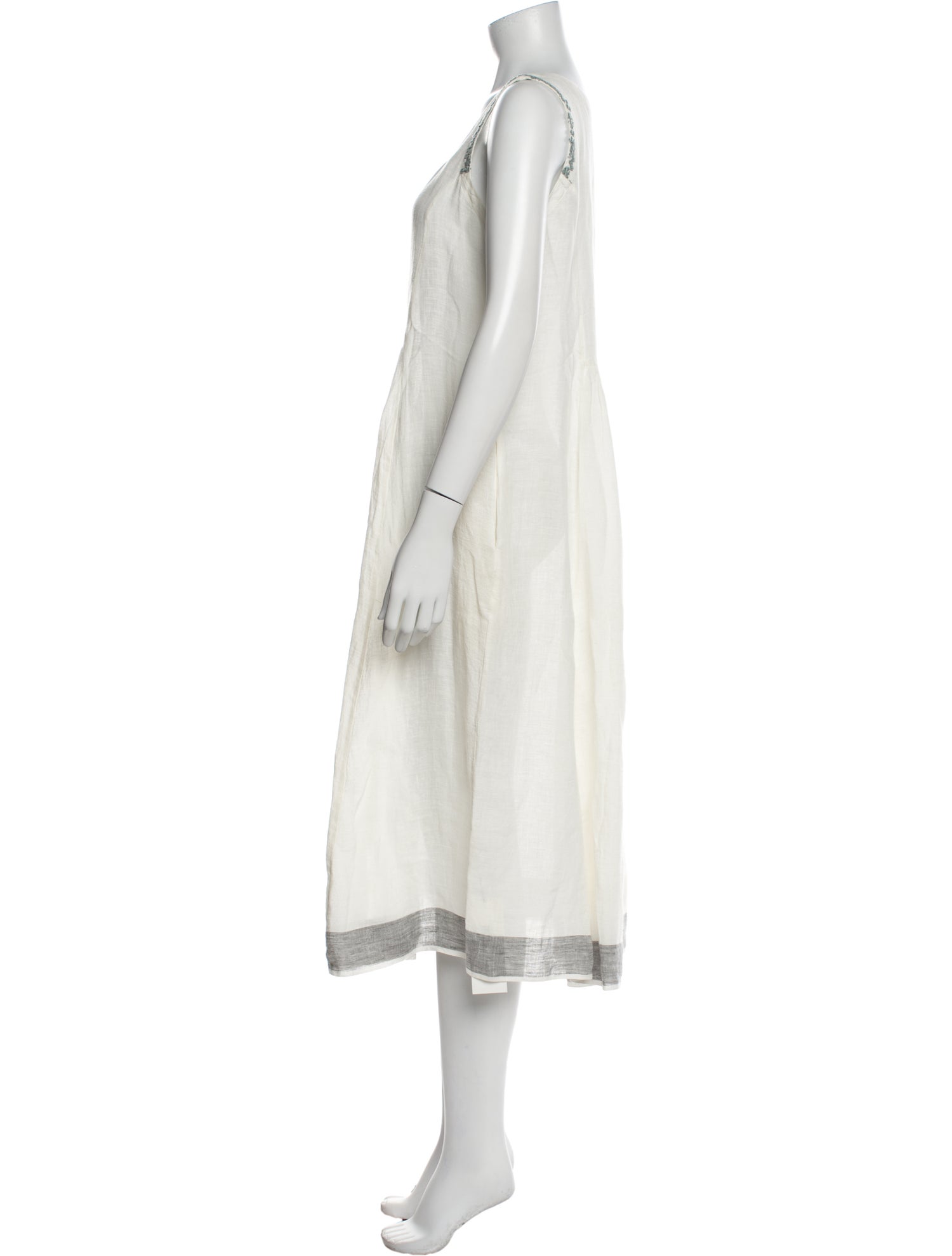 Eka Linen Midi Length Dress