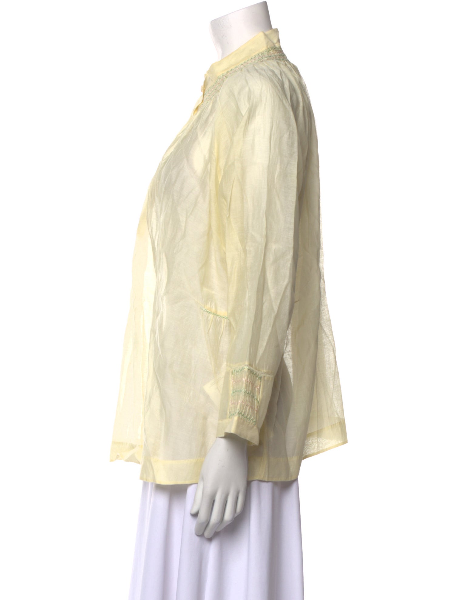 Eka Mock Neck Three-Quarter Sleeve Blouse w/ Tags