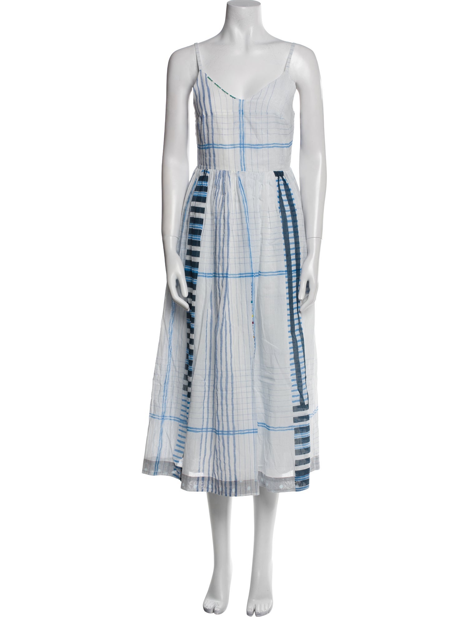 Eka Plaid Print Long Dress