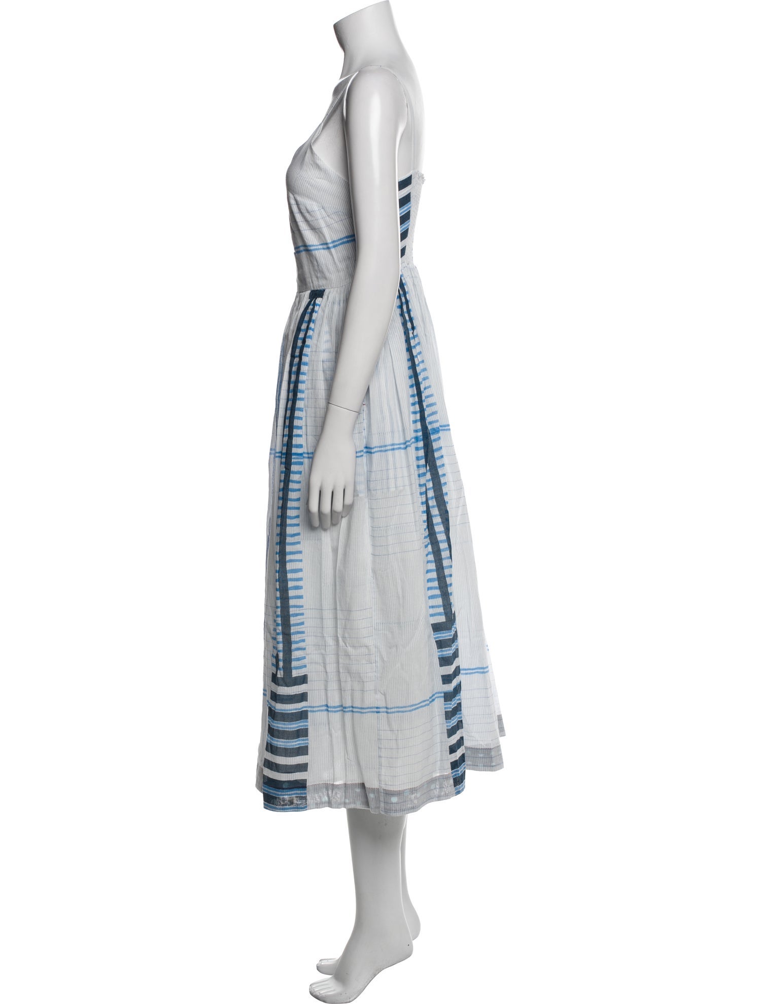 Eka Plaid Print Long Dress