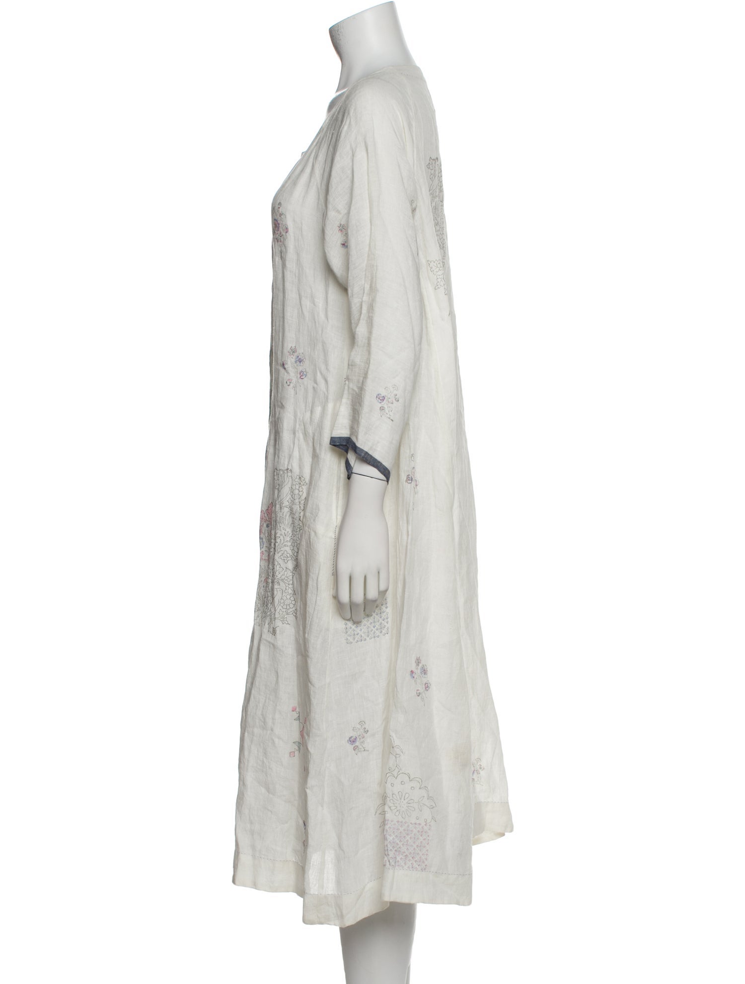 Eka Linen Midi Length Dress