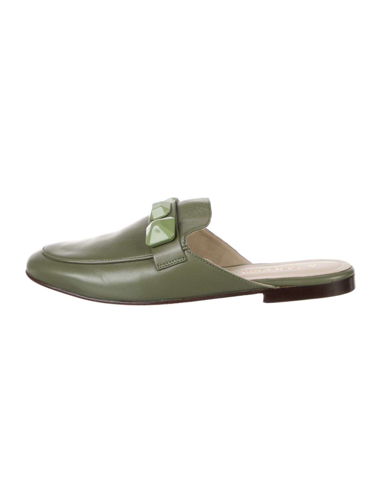 A. Soliani Leather Mules