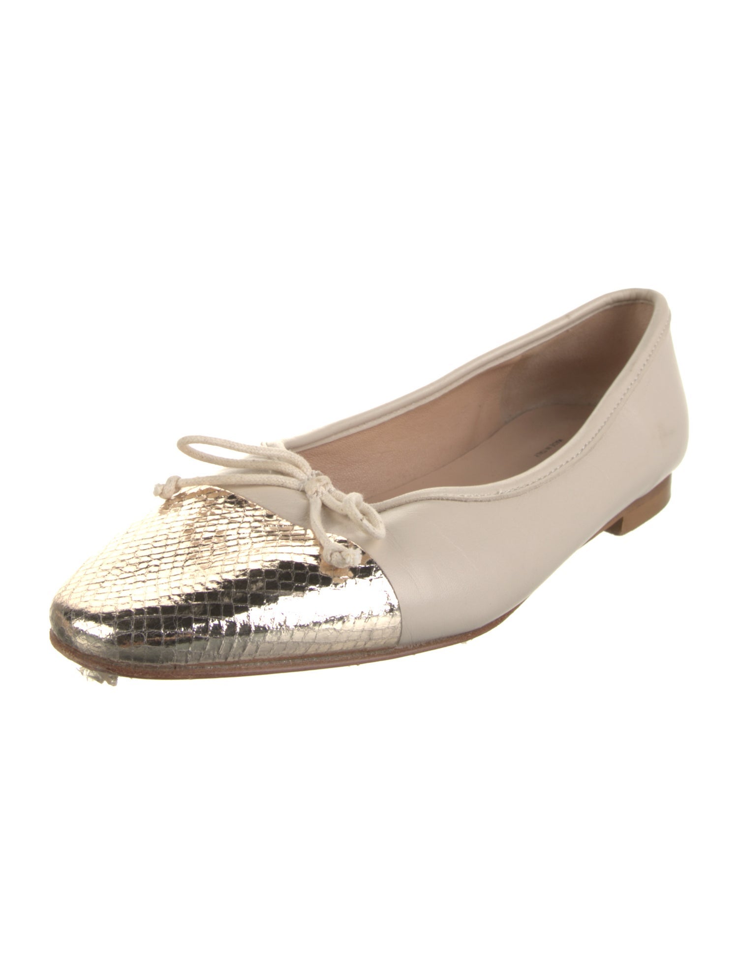 A. Soliani Leather Ballet Flats