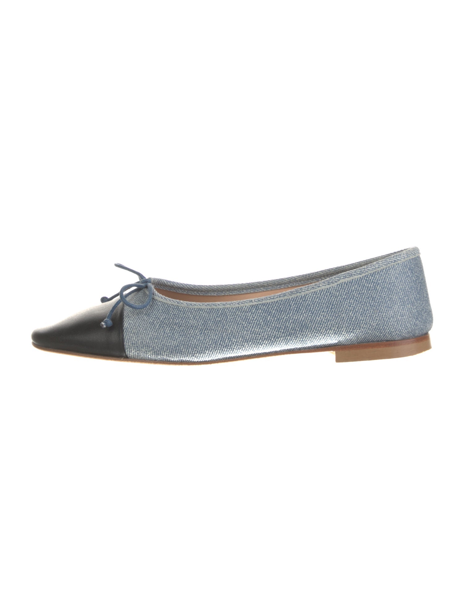 A. Soliani Suede Colorblock Pattern Ballet Flats
