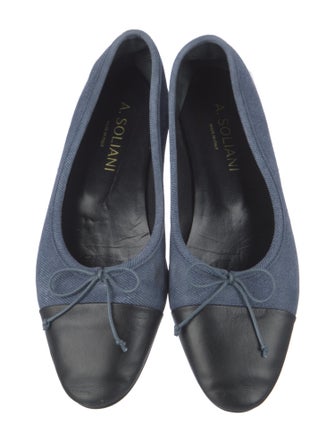 A. Soliani Colorblock Pattern Ballet Flats