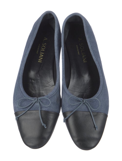 A. Soliani Colorblock Pattern Ballet Flats