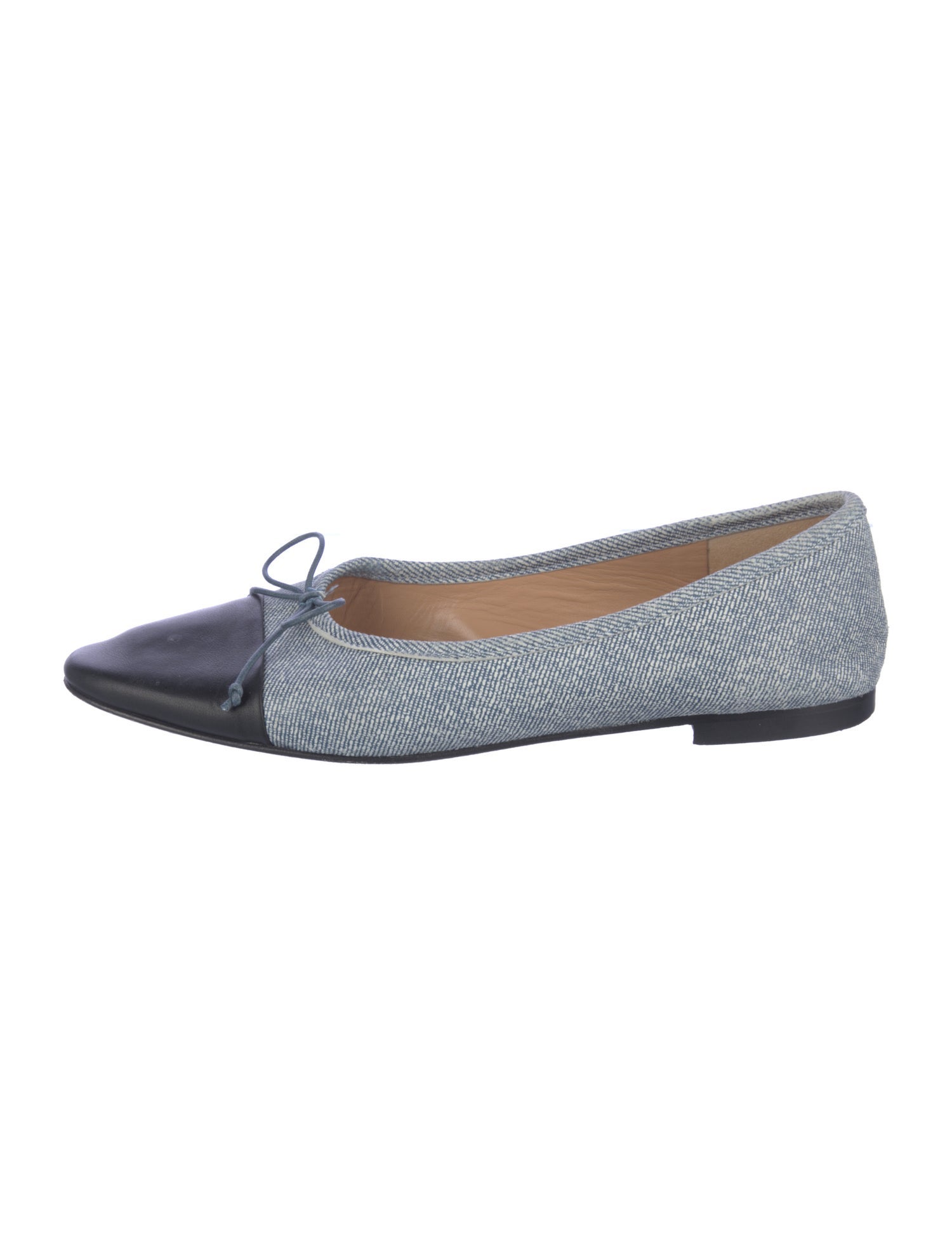 A. Soliani Suede Colorblock Pattern Ballet Flats